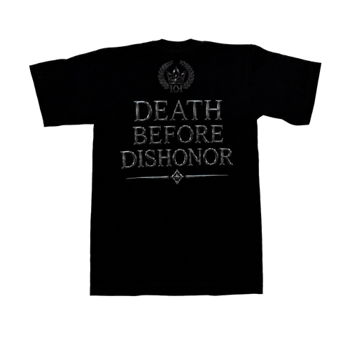 Death Before Dishonor Tee - Black / Black Chrome