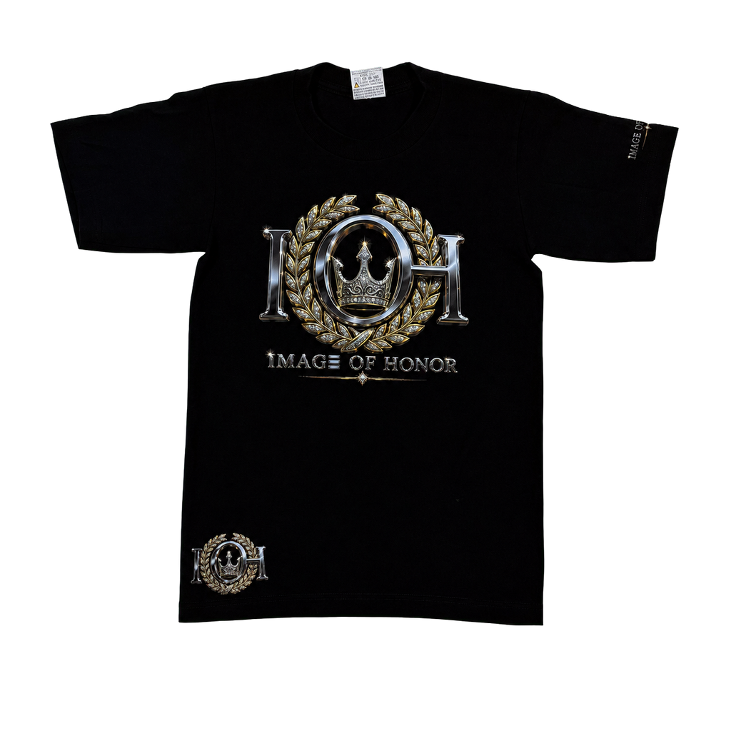 Only The Honorable Tee - Black / Gold Platinum