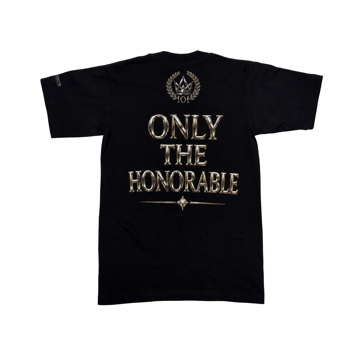 Only The Honorable Tee - Black / Gold Platinum