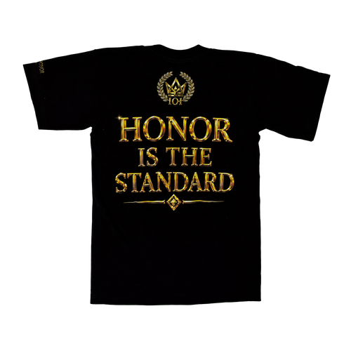Honor Is The Standard Tee - Black / Gold